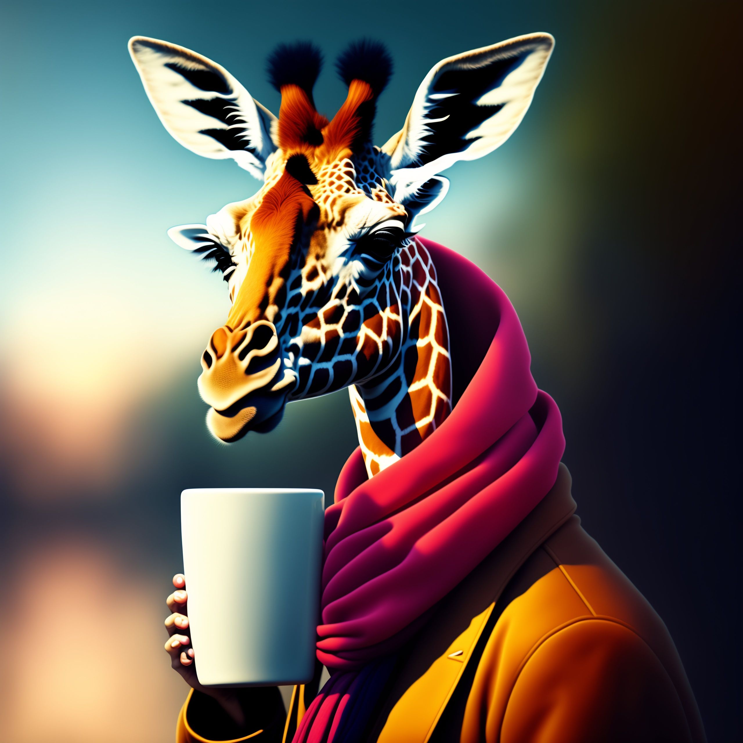 A large black tomcat with shiny fur and eyes that look straight at you as if he has a joke in store for you. He appears to be laughing with his wide-open mouth showing a sharp tooth.